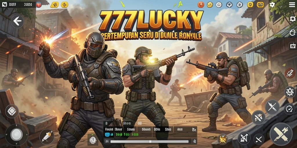 Screenshot dari gameplay seru di 777LUCKY Battle Royale.
