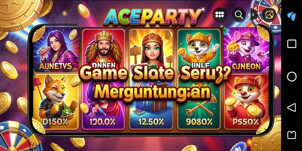 Tampilan menarik dari gameplay slot ACEPARTY yang seru.