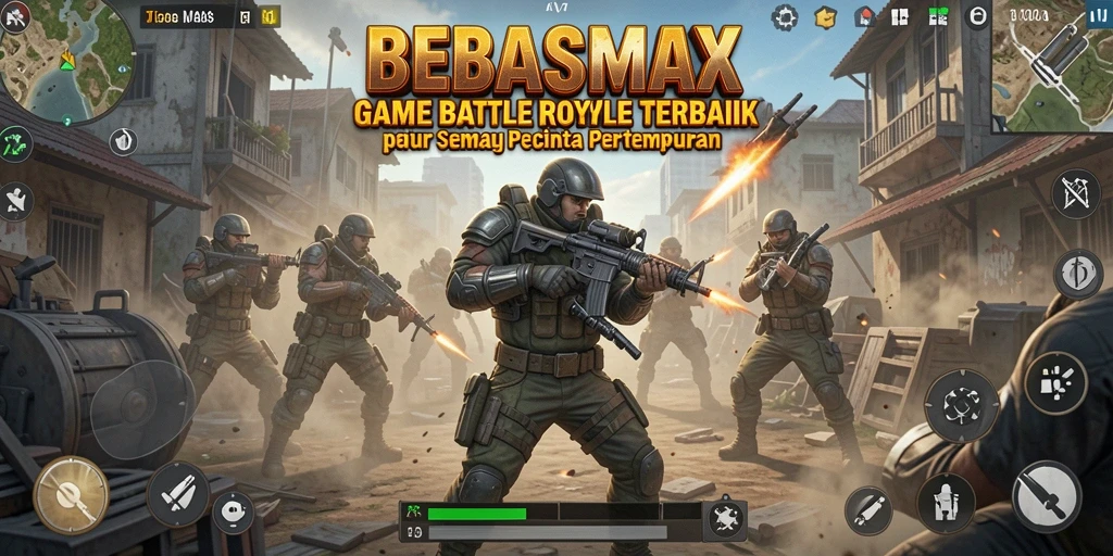 Tampilan utama gameplay BEBASMAX yang seru dan mendebarkan.