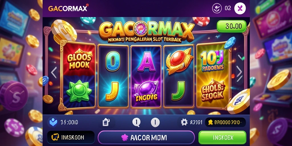 Screenshot GACORMAX menampilkan gameplay Slot yang seru dan menggembirakan.