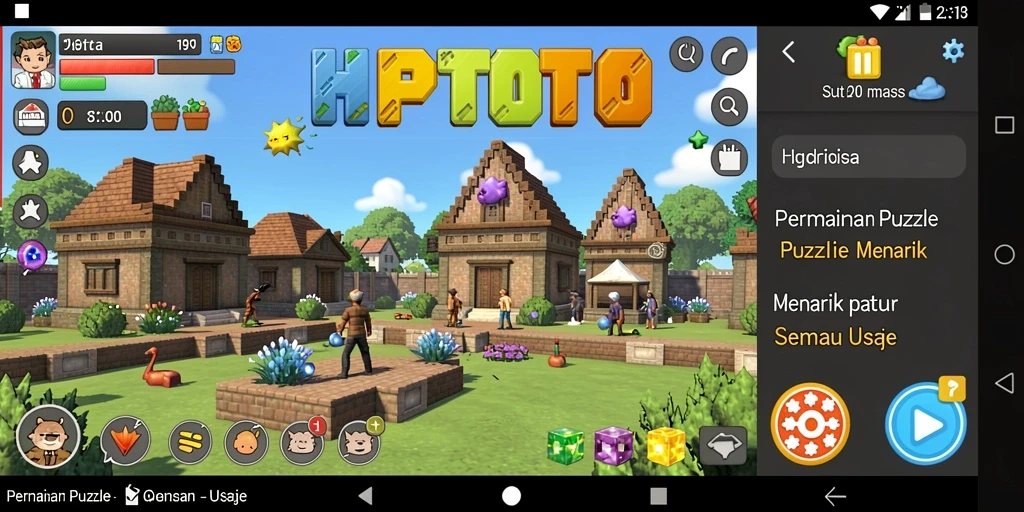 Tampilan seru gameplay HPTOTO dengan berbagai teka-teki seru.