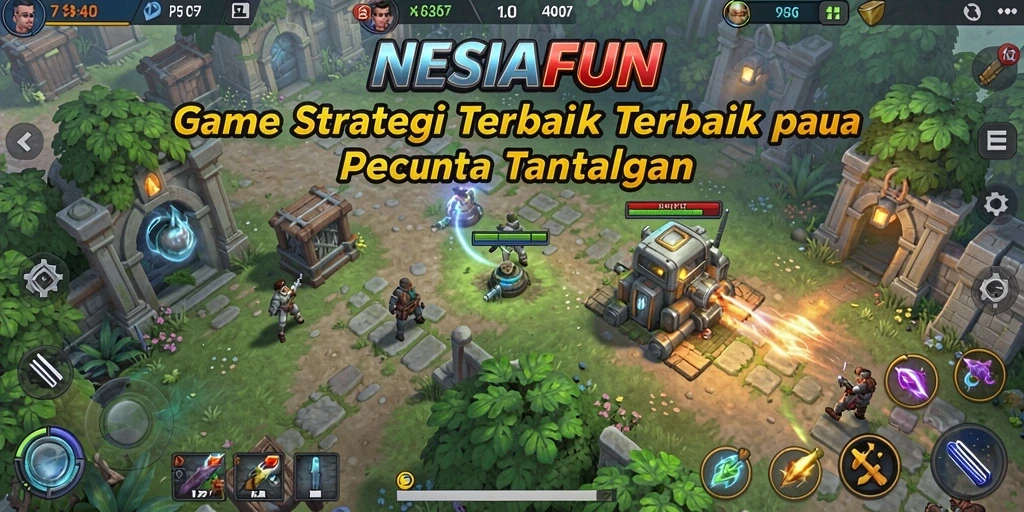 Tangkapan layar dari gameplay NESIAFUN yang menegangkan dan strategis.