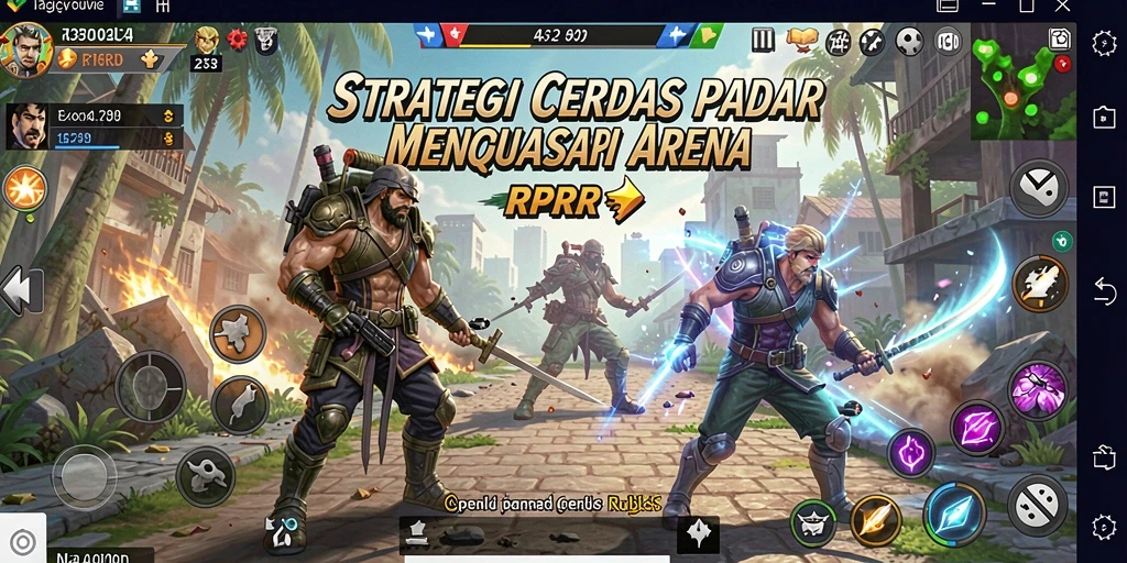 Screenshot gameplay RPRR menampilkan strategi pertempuran yang mendebarkan.