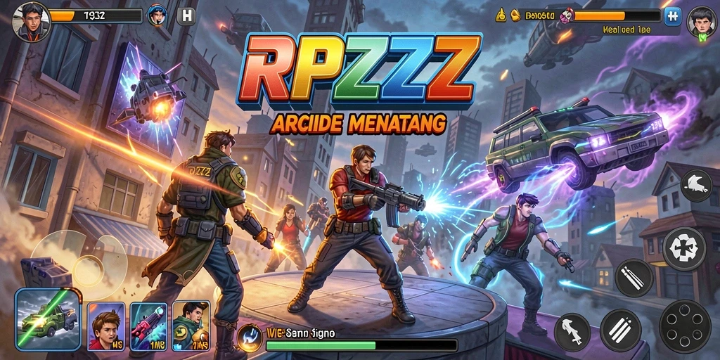 Screenshot RPZZZ menampilkan gameplay seru dan kompetitif.