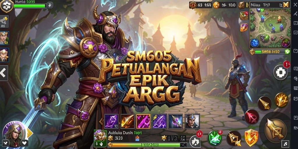 Tangkapan layar gameplay SM605 yang mendebarkan dalam dunia ARPG.