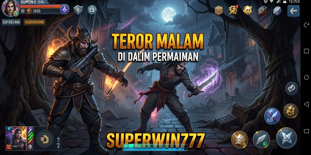 Tampilan gameplay menyeramkan SUPERWIN777 yang menggugah adrenalin.