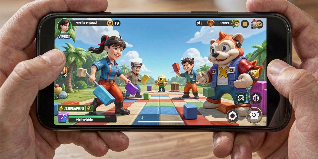 Tampilan gameplay seru dari VIP805 dengan teka-teki menarik.