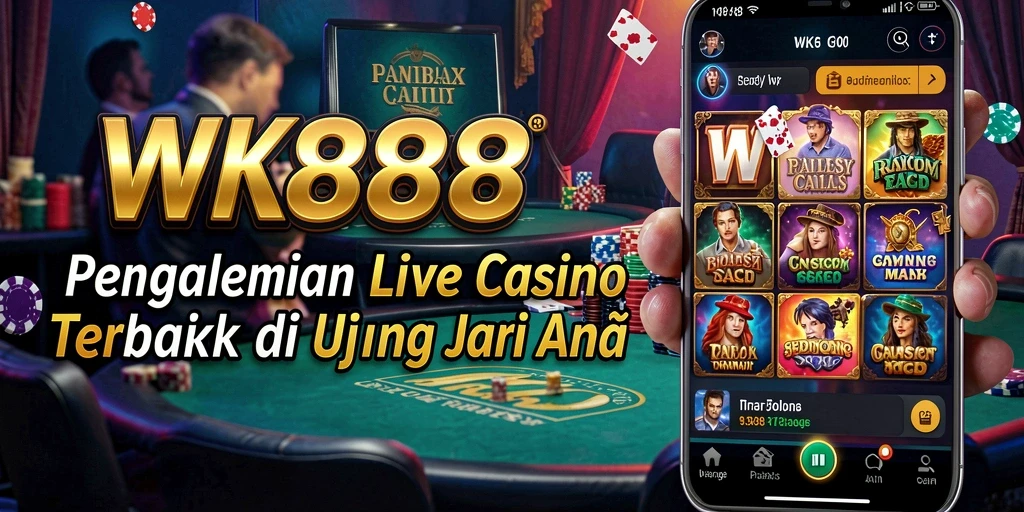 Tampilan gameplay Live Casino yang mendebarkan di WK888.