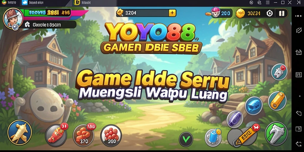 Tampilan menarik dari gameplay Idle YOYO88 dengan karakter yang berkembang.
